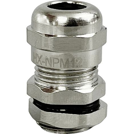 TRU COMPONENTS TC-10302820 Kabelverschraubung M12 Messing (vernickelt) Metall 1 St. (1/2)