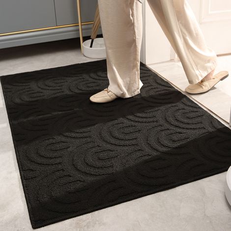 Tapis d'entrée antidérapant 60x90 cm - Paillasson intérieur luxueux pour maison, couloir et porte - Motif nuages colorés