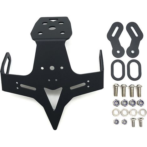 Suitable for modification parts of KAWASAKI ZX25R and ZX4R motorcycles, including a short rear license plate frame with lights. (1/5)