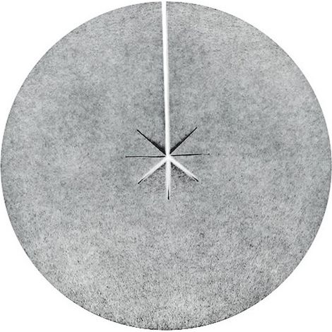 Wurzelschutzscheibe Unkrautschutzring Filzmatte für Pflanzen und Töpfe Ø 30 cm 12 Stück Grau (1/5)