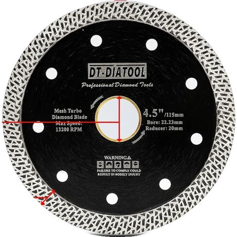 Lame de scie diamantée, conception de coupe efficace, ensemble multi-pièces, 115mm, 5PCS (1/2)