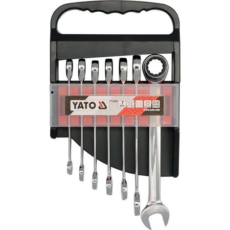 Ratschen-Ringmaulschlüssel 10-19 mm, 7er-Set YT-0208 YATO (1/5)