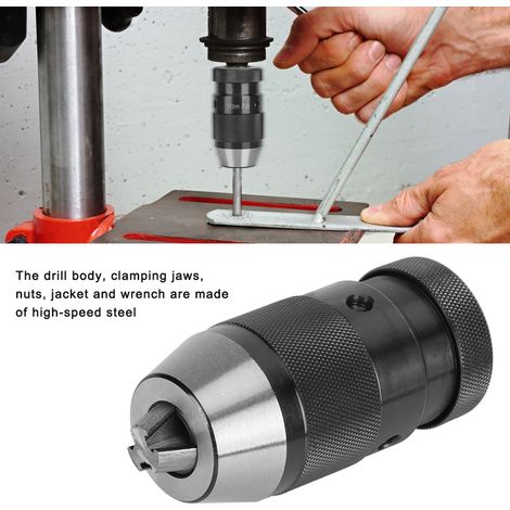 Mandrin de perceuse professionnel pour perceuse à colonne, accessoire industriel robuste JT33 13 mm (1/5)