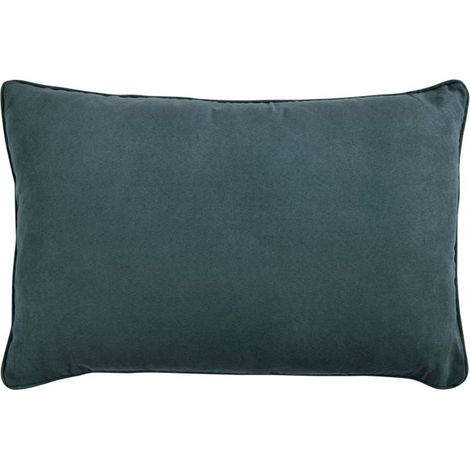 SUEDEN - Coussin en suédine gris carbone 60x40 (1/4)