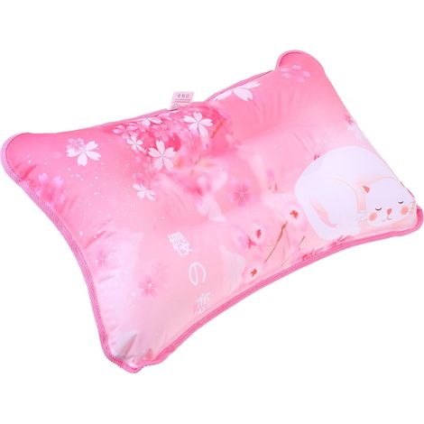 Sommerkühlkissen PVC OUNONA Multifunktionales Rosa aus und Polyester Aufblasbares Wasserfüllkissen (1/5)