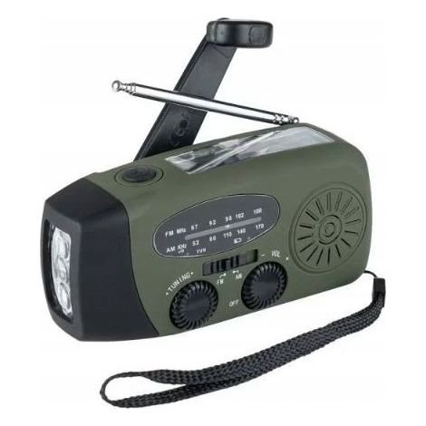 Radio d'urgence Fosco Outdoormen Edit. Dynamo solaire (1/5)
