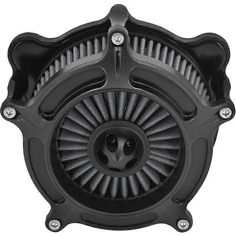 Compatible avec les modèles Davidson Wagon 2008-2016, DynaFXDLS 2017 et Softail 2016-2017, avec un filtre à air métallique gris. (1/5)