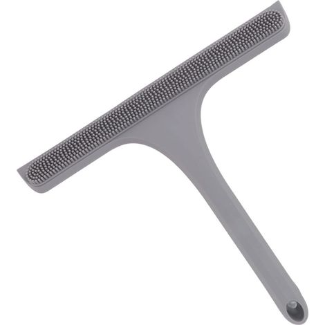 Tergivetro per vetri, panno morbido per esterni per ristoranti con impugnatura antiscivolo (grigio).