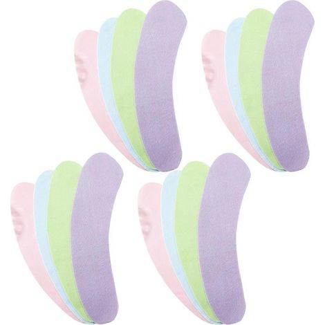 8 paires de coussins de siège de toilette souples, adhésifs et résistants, compatibles hiver et faciles à découper pour salle de bain. (1/5)