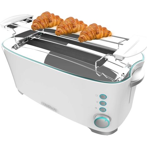 Grille-pain 2 Fentes Longues Blanc 1350W (1/2)