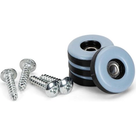 Patins De Meubles Avec Vis - Diamètre 25 Mm - Épaisseur 5 Mm - Forme Ronde - Pour Sol Dur Et Moquette - 20 Pièces (1/5)