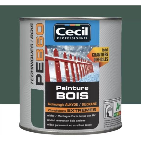 Peinture Bois Cécil Professionnel PEB60 Vert normand 0,5 L (1/3)