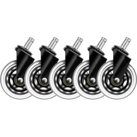 Deltaco GAM-157 ruedas negras para silla de gaming