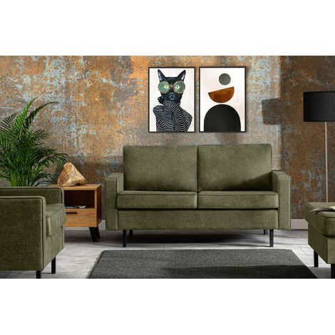 KONSIMO INVIA Sofa 2-Sitzer, Grün (1/5)