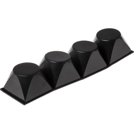 Butée adhésive 3M Carré mince 20.6mm en PUR ( Prix pour Sachet de 4 )
