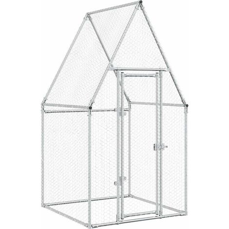 Gabbia per polli Silver 100 x 100 x 190 cm acciaio zincato Silver 020041664