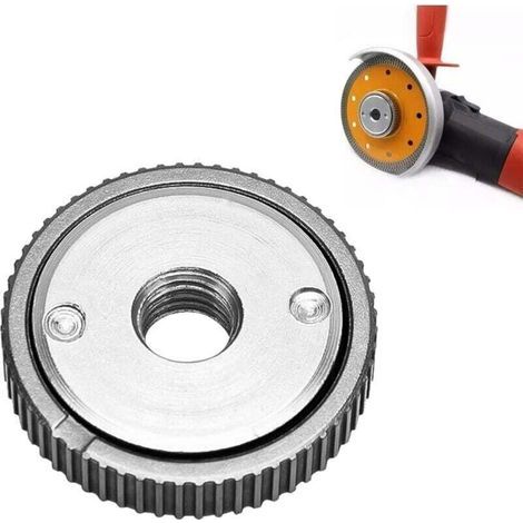 Die Schnellspannmutter passt auf alle Winkelschleifer mit 14-mm-Gewinde. Winkelschleiferzubehör zum Schneiden von Holz. (1/4)