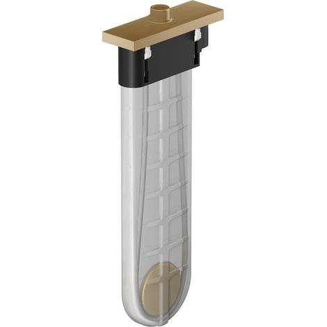 Set finition square pour support douchette sur bord de baignoire bronze brossé