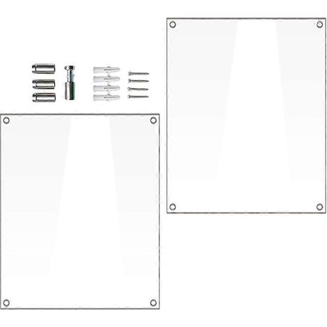Cadre photo acrylique compatible avec la décoration, 1 ensemble d'affichage photo transparent sans cadre (1/5)