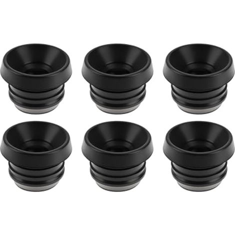 6 pièces Joint de couvre-culasse Joint de remplissage de radiateur de liquide de refroidissement pour Volkswagen Touareg Noir