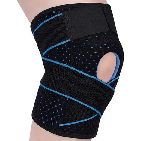 Genouillère - Stabilisateurs Latéraux En Métal - Coussinets En Gel - Pour Fitness Et Multisport - 1 Pièce (1/4)