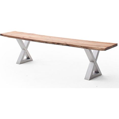 Esszimmer Sitzbank mit 160 cm Breite, Akazie massiv, natur lackiert - COSENZA-06 (1/3)