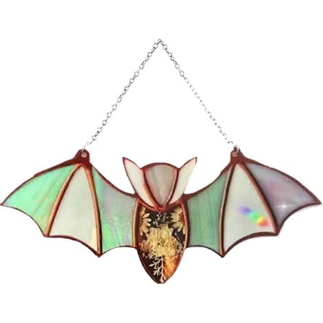 Suncatcher Chauve-Souris - Décoration Acrylique pour Fenêtre - Accrochage Murale ou Fenêtre - Festival Halloween - 1 Pièce (1/5)