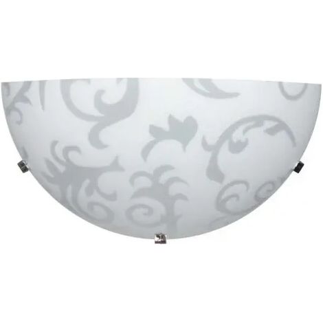 Wandleuchte Melisa 30x15 cm mit E27 Fassung und chromatischen Halterungen
