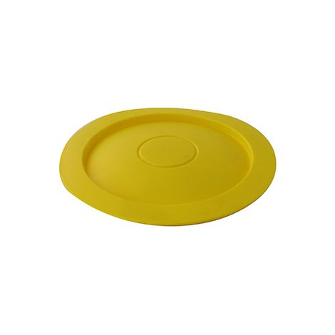 Cubierta de rueda para máquinas Kynast - Wolf. Color: Amarillo. ø133mm. Se monta en nuestra rueda 7109531. Reemplaza original 493653.