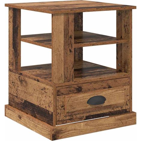Maison Exclusive - Armario de Noche con cajón Madera vieja 50 x 5