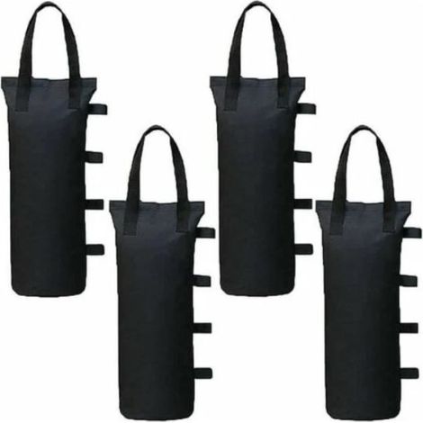 Lot de 4 sacs de lestage pour stabiliser gazébo, tonnelle, pavillon, pieds de tente, auvent et parasol avec du sable. (1/4)