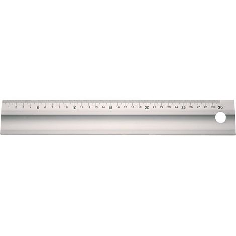 TECWERK Lineal L.300mm Alu.m.Griffmulde Q.50x5mm TECWERK