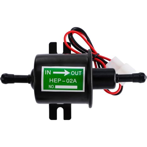 Universelle elektrische Kraftstoffpumpe, 12 V, 4–7 PSI, elektrische Kraftstoffpumpe für Kraftstoff, Benzin, Diesel, HEP-02A (1/5)