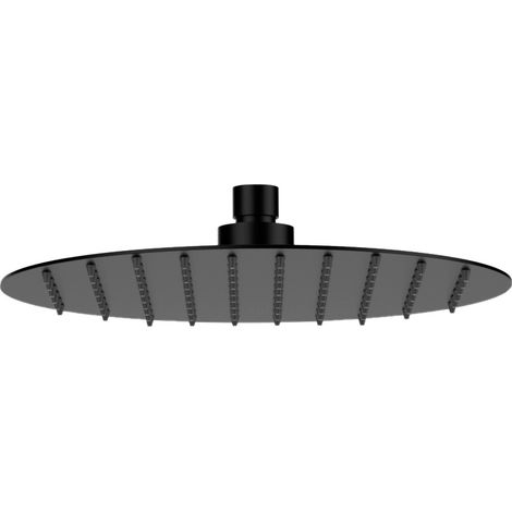 Soffione doccia ultraslim D25 cm nero opaco Vema WELLNESS BRASS V08243