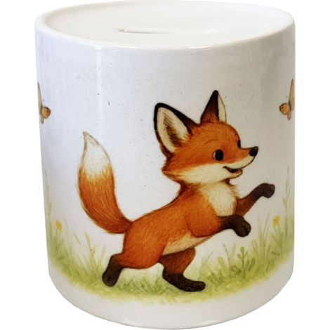 Tirelire renard en céramique 9,5 cm (1/2)