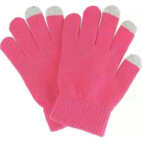 Gants tactiles à pois - Compatibles avec iPhone, iPad, HTC, Rose (1/5)