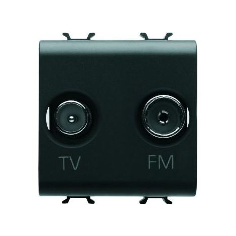 PRISE TV+FM 2M NOIRE GEWISS GW12381