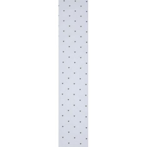 Chemin de Table 100 % Coton Demi Panama imprimé Animal Bourdon pour décoration de Salle à Manger - Nappe pour fête, Banquet, Mariage et extérieur - Blanc - 220 cm x 44 cm (1/3)