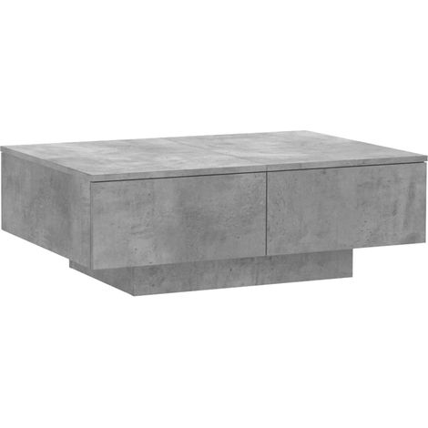 Maison Exclusive - Couchtisch Betongrau 90x60x31 cm Holzwerkstoff