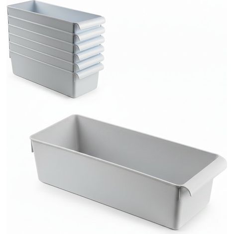 Set 6 Organizer System FRIGO Nº12 - 14,5x37x10 cm - Mod. 14002 Bianco (1/4)