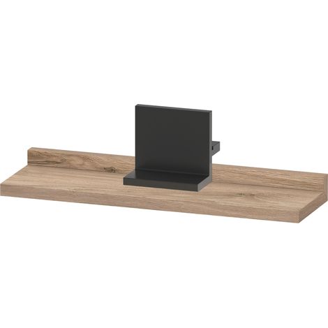 Duravit Sivida Ablage, Halterung Diamantschwarz Matt, (1/3)