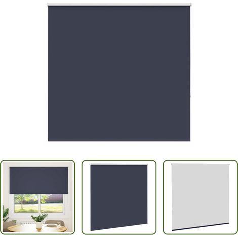 Sichtschutz - Verdunkelungsrollo Marineblau 145x175 cm Stoffbreite 141,6 cm (1/5)