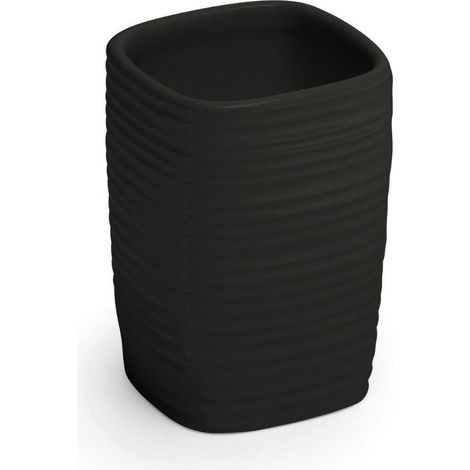 Portaspazzolini Nero In Ceramica  Calla
