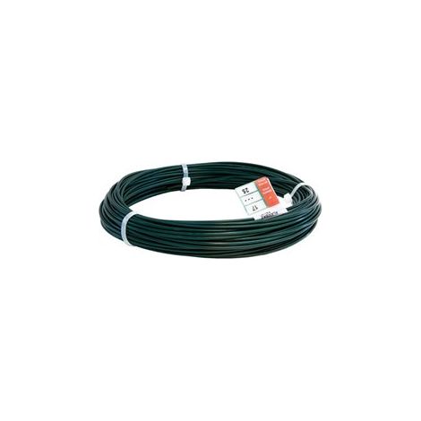 Rouleau de fil enduit vert 10 m Ø 2,6 mm (1/2)