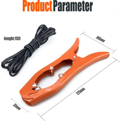Pince Fixation « Mâchoire de Requin » en Acier Inox – Pour Ancre, Brosses, Kayak, Canoë & (1/5)