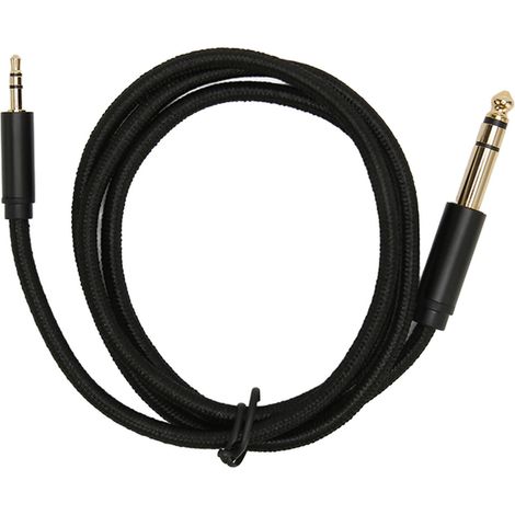 Câble audio stéréo 6.35mm vers 3.5mm mâle pour guitare, ampli et ordinateur portable - Connexion bidirectionnelle (1/5)