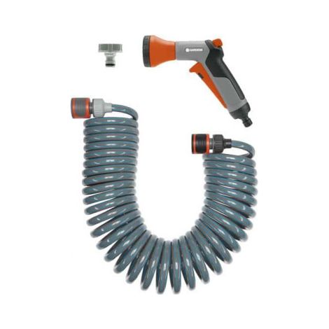 Kit Irrigazione Flessibile Grigio / Arancione Di Plastica 30 X 30 X 30 Cm - Gardena 18.424-20