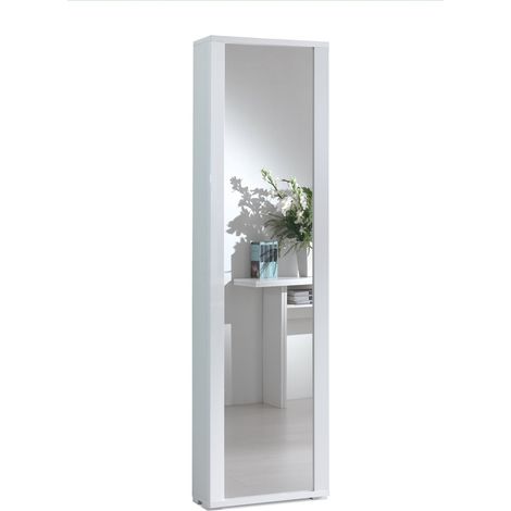 Mobile Con Anta Telaio A Specchio Sette Ripiani bianco specchio cornice bianco (1/2)