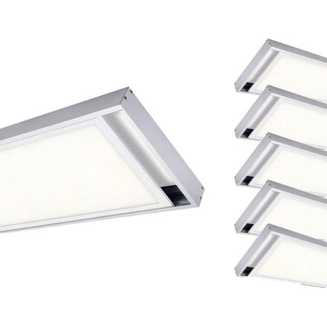 Kit en Saillie pour Dalle LED Slim 120x30 - Pack de 6 / Alu - SILUMEN