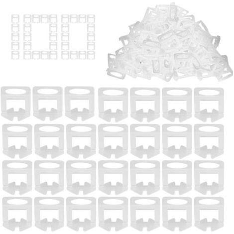 100 Stück selbstnivellierende Fliesenkreuze, 2 mm selbstnivellierende Fliesenkreuze, Fliesenfugen-Set, Fliesennivellierungssystem für Bodenfliesen (1/5)